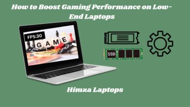 “Low-end laptop running a game with improved FPS after optimization”