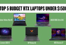 Top 5 Budget RTX Laptops Under $1500