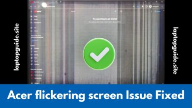 acer flickering screen